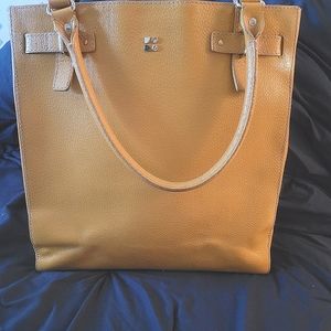 Vintage Kate Spade City Tote in Mustard Yellow